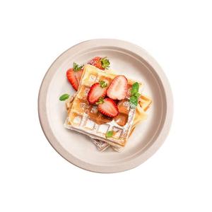 2024 ristorante di moda usa e getta Eco Friendly stoviglie di canna da zucchero bagassa piastra per barbecue di buona qualità - Product Image 3