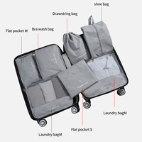 7pack Logo personnalisé valise de voyage sac de rangement organisateurs emballage Cubes ensemble voyage bagages organisateur bagages sacs de rangement
