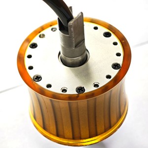 Moteur de roue arrière sans balais 7553 48V avec encodeur et communication CAN pour vélo électrique - Product Image 2