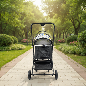 Fabricante al por mayor cochecito portátil <span class=keywords><strong>de</strong></span> viaje transpirable plegable <span class=keywords><strong>para</strong></span> <span class=keywords><strong>perros</strong></span> con 4 ruedas y gran espacio <span class=keywords><strong>de</strong></span> almacenamiento carrito plegable <span class=keywords><strong>para</strong></span> mascotas - Product Image 4