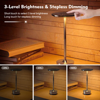 Prix fournisseur en gros Éclairage intelligent Type 3-Niveau de luminosité Dimmable Lampe de table LED sans fil personnalisée