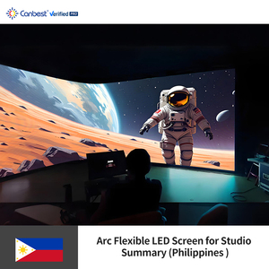 Canbest p1.8 1.8 mét 10880x2880 mét 35.69x9.45ft hồ quang trong nhà linh hoạt <span class=keywords><strong>LED</strong></span> Video tường Màn hình hiển thị cho studio trong Philippines - Product Image 5