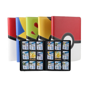 Trading Card Binders Custom Sleeves Pu Ring Folder Pokemon Cards Album Baseball Binder Custom Print 9 Pocket Cards Binder