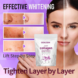 Poudre de peptides de collagène hydrolysé OEM, complément alimentaire antioxydant pour éclaircir la peau et favoriser la croissance des cheveux, alimentation naturelle - Product Image 2