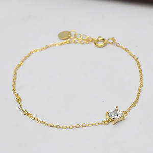 S925 Silver Semi-Finished DIY Pearl Jewelry Fancy Bracelet with Through Hole Beads Empty Tray 557 <b>Crystal</b> Bracelets & Bangles - Product Image 3