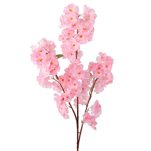 3 Pronged Cherry Blossom <b>Artificial</b> Flower 108cm High Simulation Wedding Indoor Decoration Plastic Silk Flowers - Product Image 5