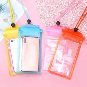 Outdoor Universal Waterproof Phone Pouch PVC Waterproof Cell Phone Case Dry Bag For Mobile With Lanyard