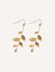 YXQ E348 <b>Fine</b> <b>Stud</b> <b>Earrings</b> Stainless Steel with Golden Brushed Finish Summer statement <b>earrings</b> - Product Image 2