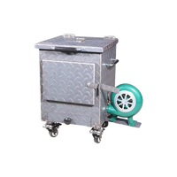 Fourneau de préchauffage au charbon de bois commercial robuste pour restaurant et grillades
