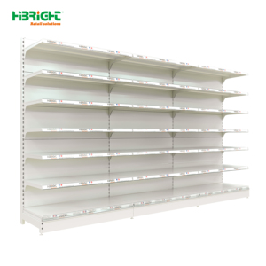 ชั้นวางสินค้าปลีกแบบกำหนดเองได้ แข็งแรง ทนทาน ทันสมัย สีขาว - Product Image 4