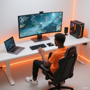 OEM Monitor game 34 inci 21 9 Ultra lebar cepat IPS 165Hz HDR400 1ms dengan Tampilan DP Tipe C untuk gamer - Product Image 1
