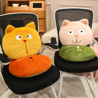 Coussins et oreillers en gros, expressions faciales amusantes de chat, siège de chaise pour voiture, pour les toilettes