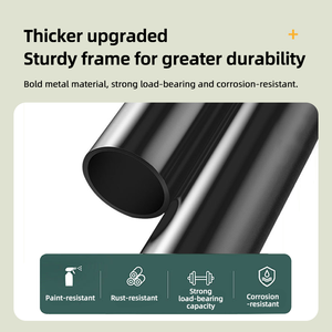 Sedia a rotelle manuale pieghevole portatile leggera in acciaio al carbonio con struttura compatta sedia a rotelle da viaggio per anziani e pazienti - Product Image 2