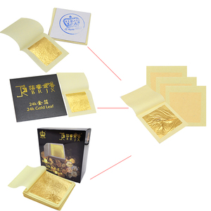 Foglie d'<span class=keywords><strong>Oro</strong></span> Commestibili 98%-99% Pure 24k, Scaglie di <span class=keywords><strong>Oro</strong></span> per Decorazione di Torte, Gelati, Bistecche - Product Image 2