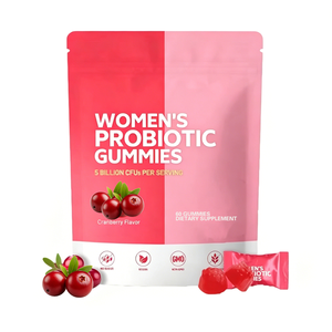Gummies Probiotiques Vitaminées à Prix de Gros, 5 Milliards d'UFC, Saveur Canneberge, Véganes, Améliorent la Santé Intestinale Féminine pour Adultes - Product Image 1