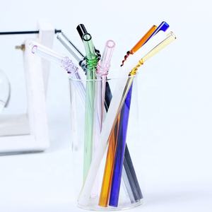 Pailles écologiques en <span class=keywords><strong>verre</strong></span> pour le vin transparent, de haute qualité, fabriqué en chine, vente en gros, 2021 - Product Image 1