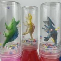 Vente chaude 6 pièces antiadhésif mignon paillettes extensible diamant bouteille Slime avec Dragon jouets cristal Slime Kit