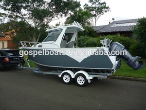 Bateaux <span class=keywords><strong>de</strong></span> <span class=keywords><strong>pêche</strong></span> en aluminium avec cabine <span class=keywords><strong>de</strong></span> couchage - Product Image 2