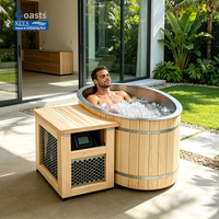 Hochwertige Thermo-Spa-Wanne aus Holz mit Kühler für Erwachsene zur Fitness-Erholung – Kaltwasser-Tauchfass