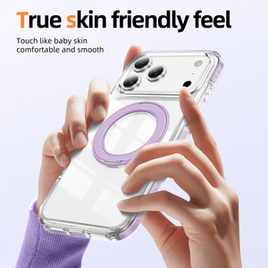 ใหม่เคสขาตั้งอะคริลิคเปลือกหมุนไฟฟ้าแบบใสสำหรับโทรศัพท์มือถือ17 PRO MAX & 18 PM - Product Image 3