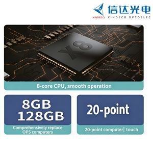 Tableaux interactifs pour réunions de bureau XINDECO avec 8 Go de RAM, 128 Go de ROM, processeur 8 cœurs, écran tactile LCD 20 points, tableau blanc interactif AI - Product Image 3