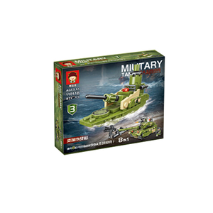 <span class=keywords><strong>Prix</strong></span> usine Wars militaire 8-en-1 réservoir jouets assemblés Kits de modèles de blocs de construction de particules pour enfants - Product Image 1