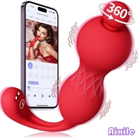 Jouets sexuels vibrants pour femmes, télécommande par application, vibrateurs portables, 10 modes de vibration, 360° °   Stimulateur clitoridien rotatif G-Spot