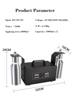 Diffuseur d'huiles essentielles sans eau intelligent et électrique de grande taille pour la maison, anti-fuite d'eau, aromathérapie, pour hôtel, bureau