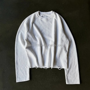 Fabricant de chemises de haute qualité – Chemise longue oversize en maille gaufrée épaisse, personnalisable avec impression, chemise vierge en maille gaufrée - Product Image 3