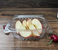 Boîtes d'emballage transparentes en plastique jetables de 8oz Flip Top pour les aliments à emporter de fruits