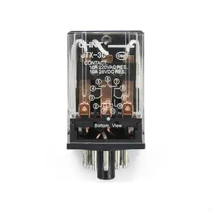 Miniature elektromagnetische relais 11 pin miniatur zwischen relais 10a JTX-3C 24v 36v 12v