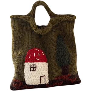 Mode fait à la <span class=keywords><strong>main</strong></span> grande capacité <span class=keywords><strong>main</strong></span> Crochet sac <span class=keywords><strong>multicolore</strong></span> bricolage tricot sacs à <span class=keywords><strong>main</strong></span> pour les femmes - Product Image 3