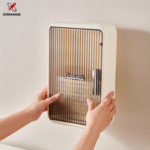 Hộp đựng đũa dao nĩa thìa gắn tường bằng <span class=keywords><strong>gas</strong></span>, chất liệu nhựa, hai tầng, có nắp thoát nước, thương hiệu Xinhang - Product Image 2