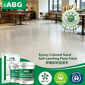 <span class=keywords><strong>Peinture</strong></span> de sol autolissante époxy colorée résistante à l'encre et silencieuse avec grain à faible brillance, revêtement de sol en résine époxy <span class=keywords><strong>anti</strong></span>-poussière - Product Image 1