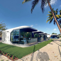 Maison Capsule Spatiale Modulaire Préfabriquée de Luxe Moderne, Cuisine Étanche, Installation Rapide, Structure en Acier, Entrepôt, Bureau