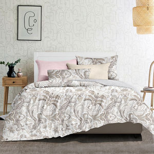 घरेलू वस्त्र मुद्रित बिस्तर शीट ड्रेमी पैस्ली फूल दुवेट कवर - Product Image 6