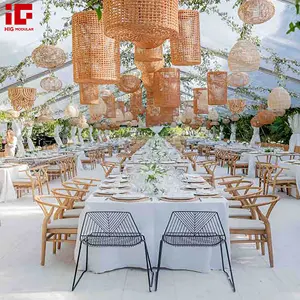 Venta caliente al aire libre techo de PVC transparente gran fiesta de boda celebración evento carpa para la venta