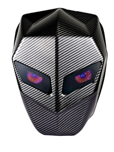 <span class=keywords><strong>Sac</strong></span> à <span class=keywords><strong>dos</strong></span> à LED Hard Shell Waterproof DIY Cool <span class=keywords><strong>Face</strong></span> Mask Eyes Motorcycle Riding Knight Black LED Backpack for Teenager Boys - Product Image 3