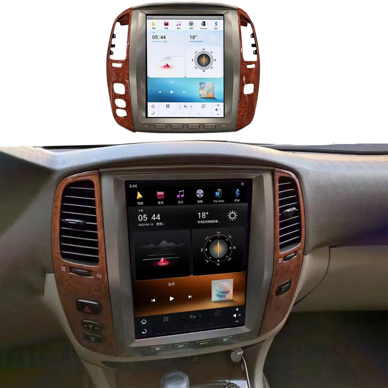 Android сенсорный экран GPS навигация автомобильный DVD-плеер для Toyota Land Cruiser LC100 для Lexus LX470 2005-2007