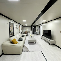 Maison conteneur préfabriquée portable de 20 pieds, construction en acier, moderne, pour bureau, appartement, hôtel