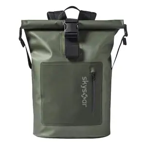 Sac à dos imperméable pour la pêche, accessoire de plage, personnalisable, vert, plage, kayak, vélo, surf, 2020