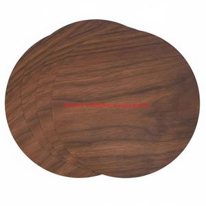 แผ่นไม้รองจานทรงกลมสำหรับโต๊ะอาหารแผ่นรองจานทำจากไม้สำหรับตกแต่งห้องครัวในบ้าน - Product Image 1