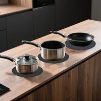 6 pièces de sets de table ronds en feutre de 37 cm, lavables, antidérapants, décoratifs et modernes pour la maison, les fêtes et l'usage quotidien