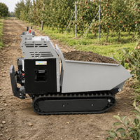 Mini-dumper autoporteur 500 kg, chargeur sur chenilles hydraulique, transporteur à chenilles à essence pour la construction agricole