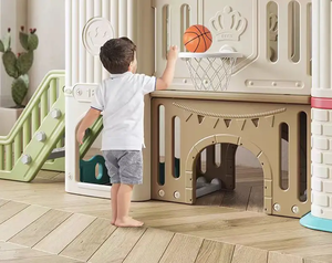 2024 trẻ em trong nhà trượt nhựa sân chơi cho trẻ em đu và trượt - Product Image 3