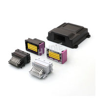 Caja de plástico para conectores automotrices de 24 Pines, caja de circuito impreso ECU, HD-24HPF utilizado para HCCPHPE24BKA90F, 211PC249S0005