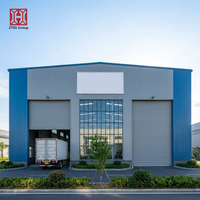 Bâtiment préfabriqué en acier certifié ASTM ZTSS pour entrepôt avec services de soudage, découpe et pliage
