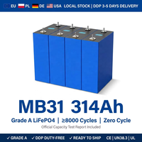 Литий-ионные призматические аккумуляторы Marko Grade-A 3.2V EV MB31 314Ач, 8000 циклов, для вилочных погрузчиков, солнечных систем, DIY-комплектов 12В, 24В, 48В