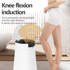 Poubelle intelligente automatique 13L avec capteur sans contact, ensachage automatique, auto-scellante, hygiénique, couvercle pliable pour cuisine et bureau - Product Image 6