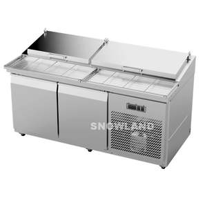 Nuovo Frigorifero Commerciale a Tre Porte per Preparazione <span class=keywords><strong>Pizza</strong></span> con Griglia - Product Image 2